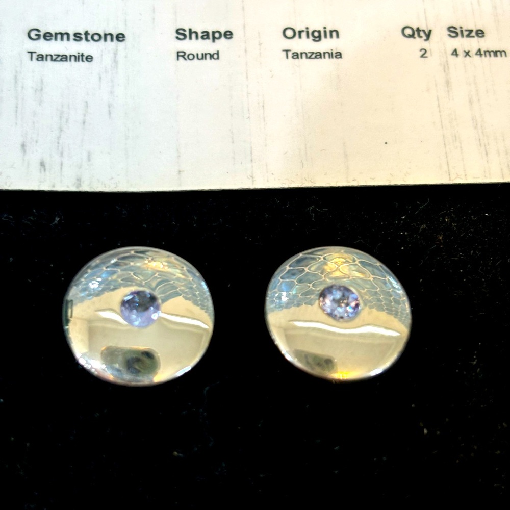 Tanzanite Cufflinks-SS